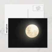 Vollmond-Postkarte Postkarte (Vorne/Hinten)