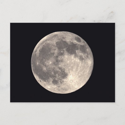 Vollmond-Postkarte Postkarte (Vorderseite)