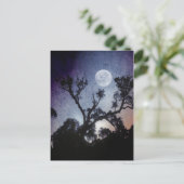 Vollmond-Postkarte Postkarte (Stehend Vorderseite)