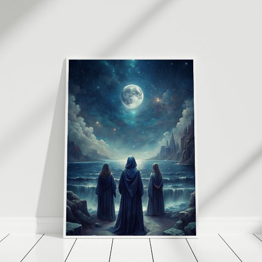 Vollmond Priestesses Tasse - Lunar Witchy Vibes Poster