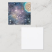 Vollmond Quadratische Visitenkarte (Vorne/Hinten)