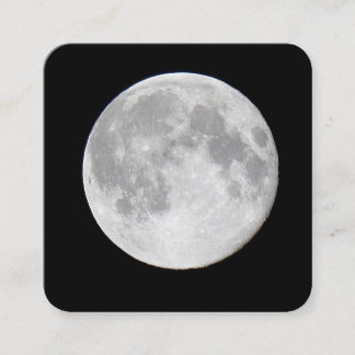 Vollmond Quadratische Visitenkarte