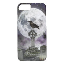 Vollmond Raven Celtic Cross iPhone Case
