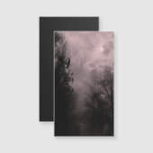 Vollmond Red Spuk Sky und Ravens Business Card Magnetkarte (Vorne/Hinten)