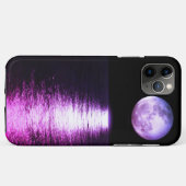Vollmond-Reflektion lila Case-Mate iPhone Hülle (Rückseite (Horizontal))