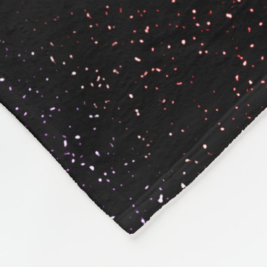 Vollmond & Regenbogenschmetterlinge Süße Träume Fleecedecke (Ecke)