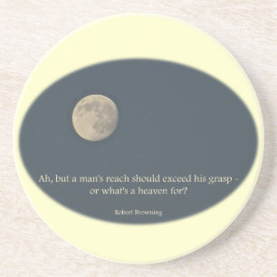 Vollmond Robert Browning Zitat Getränkeuntersetzer