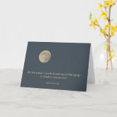 Vollmond Robert Browning Zitat Karte (Gelbe Blume)