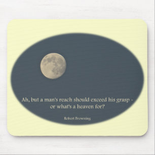 Vollmond Robert Browning Zitat Mousepad