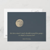 Vollmond Robert Browning Zitat Postkarte (Vorne/Hinten)