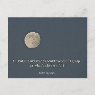 Vollmond Robert Browning Zitat Postkarte