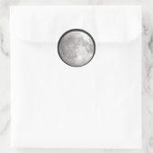 Vollmond-Round-Stickers Runder Aufkleber (Tasche)