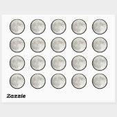 Vollmond-Round-Stickers Runder Aufkleber (Blatt)