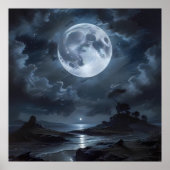 Vollmond-Ruhe Poster (Vorne)