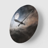 Vollmond Runde Wanduhr (Winkel)