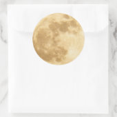 Vollmond Runder Aufkleber (Tasche)