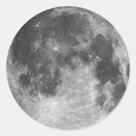 Vollmond Runder Aufkleber