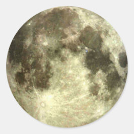 Vollmond Runder Aufkleber