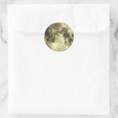 Vollmond Runder Aufkleber (Tasche)