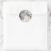 Vollmond Runder Aufkleber (Tasche)