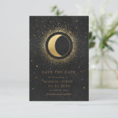Vollmond Save the Date Einladung (Stehend Vorderseite)
