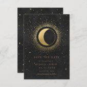 Vollmond Save the Date Einladung (Vorne/Hinten)