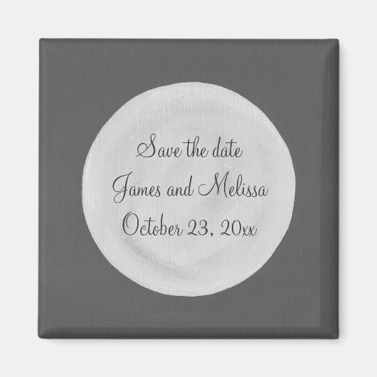 Vollmond Save the Date Hochzeitsmagnete Magnet (Vorne)