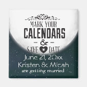 Vollmond Save the Date Magnet (Vorne)
