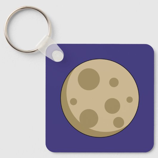 Vollmond Schlüsselanhänger (Vorderseite)