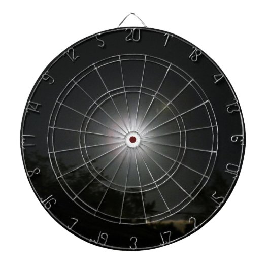 VOLLMOND, SCHWARZE HIMMEL-Dartscheibe Dartscheibe (vorne)