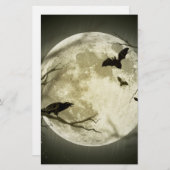 Vollmond-Scrapbook Briefpapier (Vorne/Hinten)