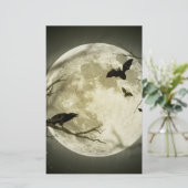 Vollmond-Scrapbook Briefpapier (Stehend Vorderseite)