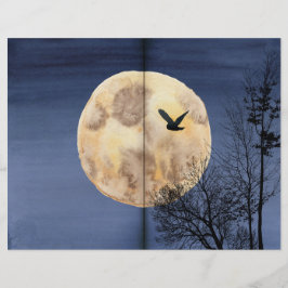Vollmond-Scrapbook-Papier
