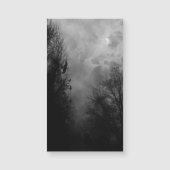 Vollmond Spuk Himmel mit Ravens Magnetkarte (Vorderseite)