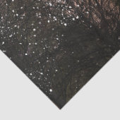 Vollmond Starry Night Forest Decoupage Seidenpapier (Detail)