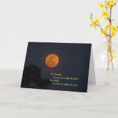 Vollmond steigend, Grußkarte "Be Noble" Karte (Gelbe Blume)