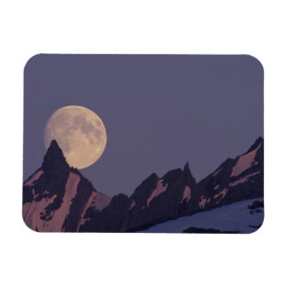 Vollmond steigt | Chugach - Gebirge Alaska Magnet