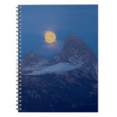 Vollmond steigt | Grand Teton Driggs, Idaho Notizblock (Vorderseite)