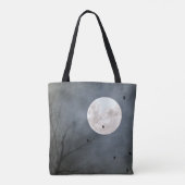 Vollmond steigt mit Krähen Tasche (Rückseite)