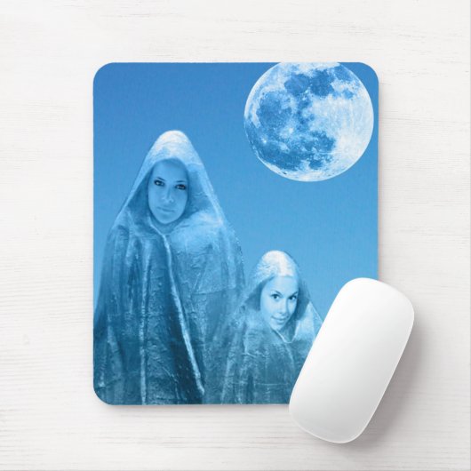 Vollmond steigt mousepad (Mit Mouse)
