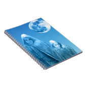 Vollmond steigt notizblock (Rechte Seite)