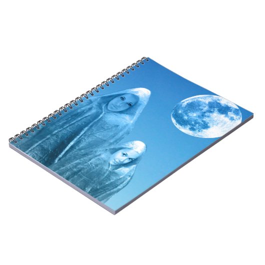 Vollmond steigt notizblock (Linke Seite)