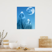 Vollmond steigt poster (Küche)