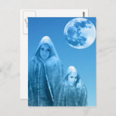 Vollmond steigt postkarte (Vorne/Hinten)