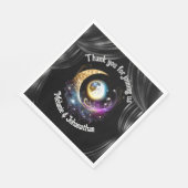 Vollmond Sternenhimmel Himmelskel Vorhänge Serviette (Ecke)