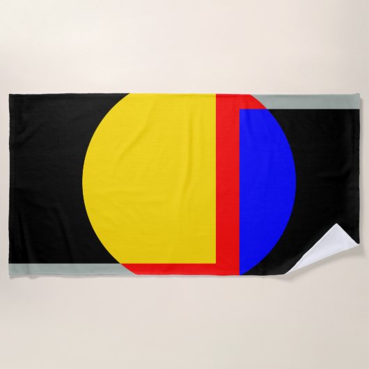 Vollmond Strandtuch (Vorderseite)