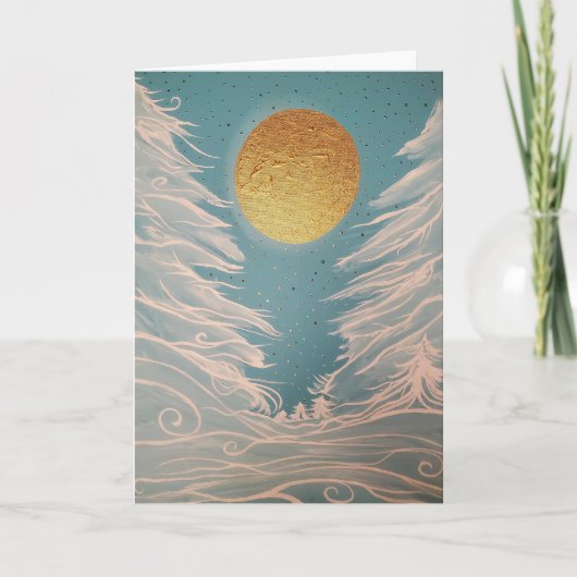Vollmond Supermond Karte (Vorderseite)