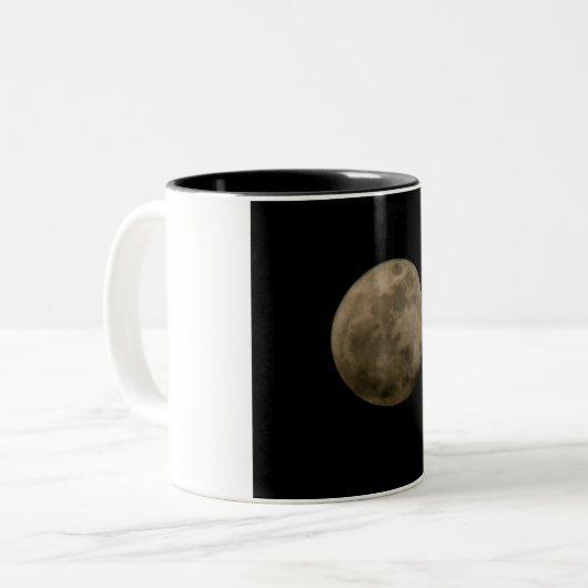 Vollmond-Tasse Zweifarbige Tasse (Vorderseite Links)