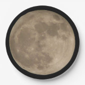 Vollmond-Teller Super Moon Party Pappteller (Vorderseite)