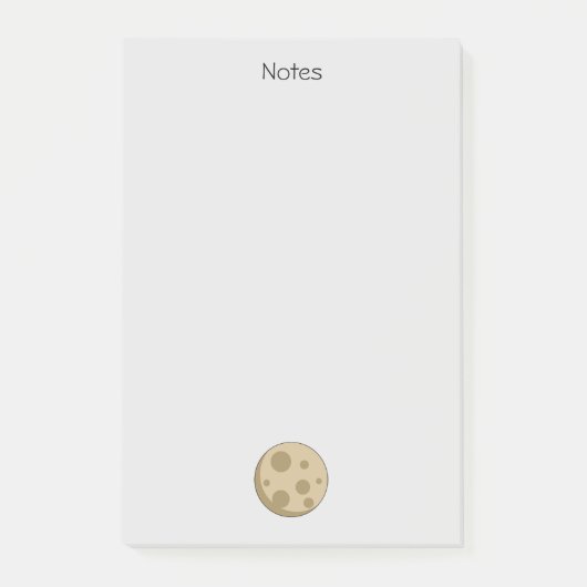 Vollmond | Text hinzufügen Post-it Klebezettel (Vorderseite)